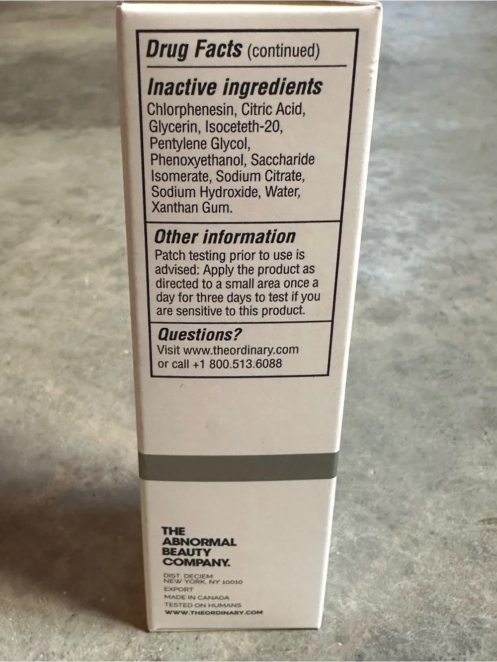 The Ordinary targeted leave